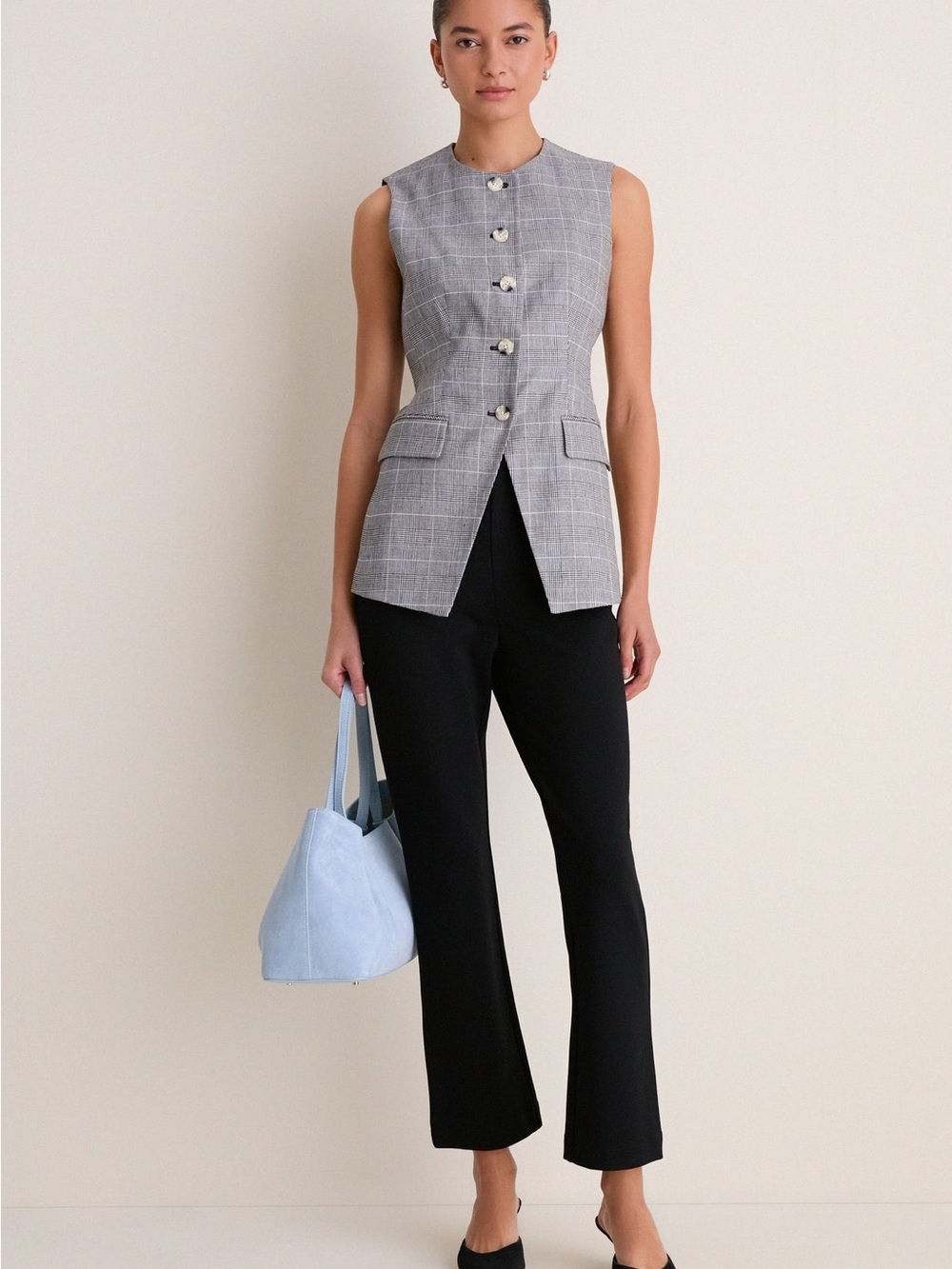Tuckernuck Black Ponte Ashford Pants Kick Flare Large